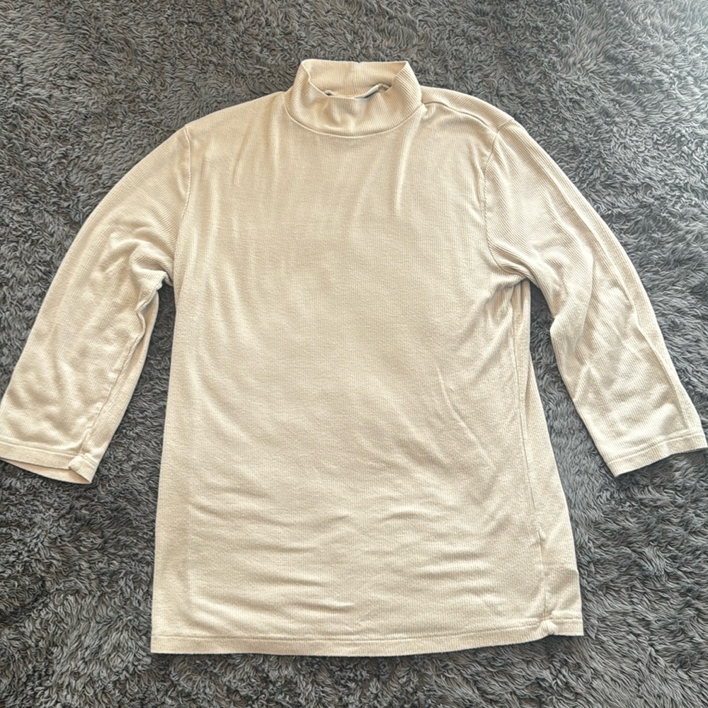 Prologue Long Sleeved Shirt - Small - cream